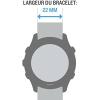 imageGarmin QuickFit 22 Watch Band  Jacquardweave Nylon Strap  Heathered BlackHeathered Red Nylon