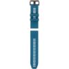 imageGarmin QuickFit 22 Watch Band  Jacquardweave Nylon Strap  Heathered BlackLakeside Blue Silicone