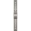 imageGarmin QuickFit 22 Watch Band  Jacquardweave Nylon Strap  Heathered BlackVented Titanium Bracelet