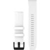 imageGarmin QuickFit 22 Watch Band  Jacquardweave Nylon Strap  Heathered BlackWhite with Black Stainless Steel Hardware