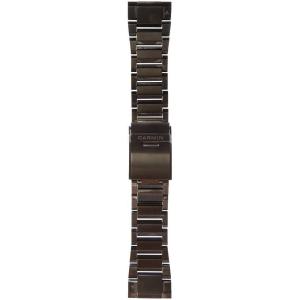imageGarmin QuickFit 22 Watch Band  Jacquardweave Nylon Strap  Heathered BlackCarbon Gray DLC Titanium Band