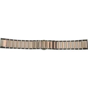 imageGarmin QuickFit 22 Watch Band  Jacquardweave Nylon Strap  Heathered BlackRose Goldtone Stainless Steel