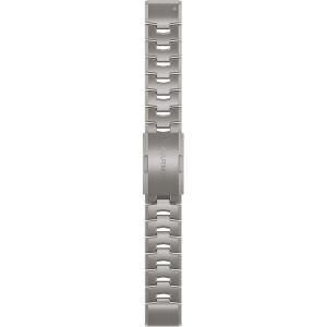 imageGarmin QuickFit 22 Watch Band  Jacquardweave Nylon Strap  Heathered BlackVented Titanium Bracelet