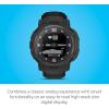 imageGarmin Instinct Crossover Solar Rugged Hybrid Smartwatch with Solar Charging Capabilities Analog Hands and Digital Display Graphite AdjustableBlack