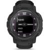 imageGarmin Instinct Crossover Solar Rugged Hybrid Smartwatch with Solar Charging Capabilities Analog Hands and Digital Display Graphite AdjustableBlack