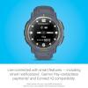 imageGarmin Instinct Crossover Solar Rugged Hybrid Smartwatch with Solar Charging Capabilities Analog Hands and Digital Display Graphite AdjustableBlue Granite