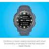 imageGarmin Instinct Crossover Solar Rugged Hybrid Smartwatch with Solar Charging Capabilities Analog Hands and Digital Display Graphite AdjustableBlue Granite