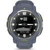 imageGarmin Instinct Crossover Solar Rugged Hybrid Smartwatch with Solar Charging Capabilities Analog Hands and Digital Display Graphite AdjustableBlue Granite