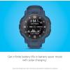 imageGarmin Instinct Crossover Solar Rugged Hybrid Smartwatch with Solar Charging Capabilities Analog Hands and Digital Display Graphite AdjustableTidal Blue
