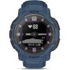 imageGarmin Instinct Crossover Solar Rugged Hybrid Smartwatch with Solar Charging Capabilities Analog Hands and Digital Display Graphite AdjustableTidal Blue