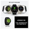 imageGarmin Approach S44 Essential Golf GPS Smartwatch AMOLED Display OnCourse Features Silver Aluminum Bezel with Black Silicone BandSlate with Black Band