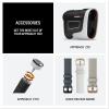 imageGarmin Approach S44 Essential Golf GPS Smartwatch AMOLED Display OnCourse Features Silver Aluminum Bezel with Black Silicone BandSlate with Black Band