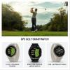 imageGarmin Approach S44 Essential Golf GPS Smartwatch AMOLED Display OnCourse Features Silver Aluminum Bezel with Black Silicone BandSlate with Black Band
