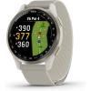 imageGarmin Approach S44 Essential Golf GPS Smartwatch AMOLED Display OnCourse Features Silver Aluminum Bezel with Black Silicone BandIvory