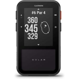 imageGarmin Approach G20 Solar GPS Golf Handheld with Solar Charging SunlightReadable High Resolution Display Builtin Magnet to Mount On Your Cart Big Numbers for Easy Reading