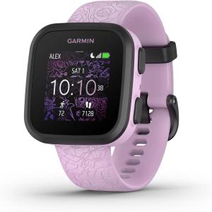 imageGarmin Bounce Kids Smartwatch TwoWay Text and Voice Messaging Location Tracking Lilac FloralPurple