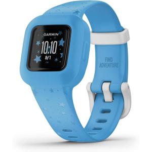 imageGarmin vivofit jr 3 Fitness Tracker for Kids Includes Interactive App Experience SwimFriendly Up To 1year Battery Life Blue Stars
