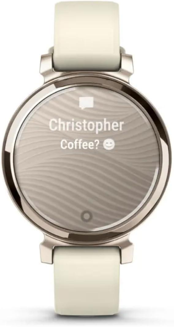 imageGarmin Lily 2 Small and Stylish Smartwatch Hidden Display Patterned Lens Up to 5 Days Battery Life CoconutCoconut
