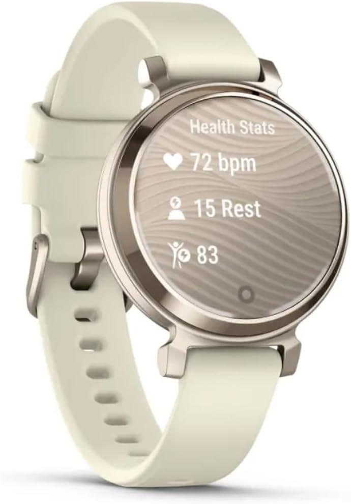 imageGarmin Lily 2 Small and Stylish Smartwatch Hidden Display Patterned Lens Up to 5 Days Battery Life CoconutCoconut