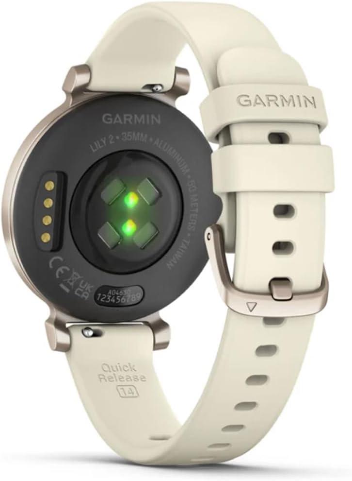 imageGarmin Lily 2 Small and Stylish Smartwatch Hidden Display Patterned Lens Up to 5 Days Battery Life CoconutCoconut