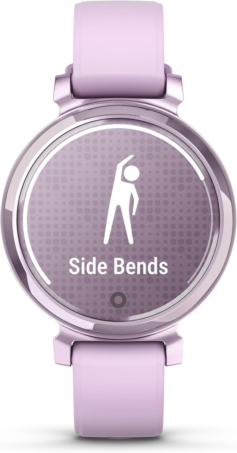 imageGarmin Lily 2 Small and Stylish Smartwatch Hidden Display Patterned Lens Up to 5 Days Battery Life CoconutLilac