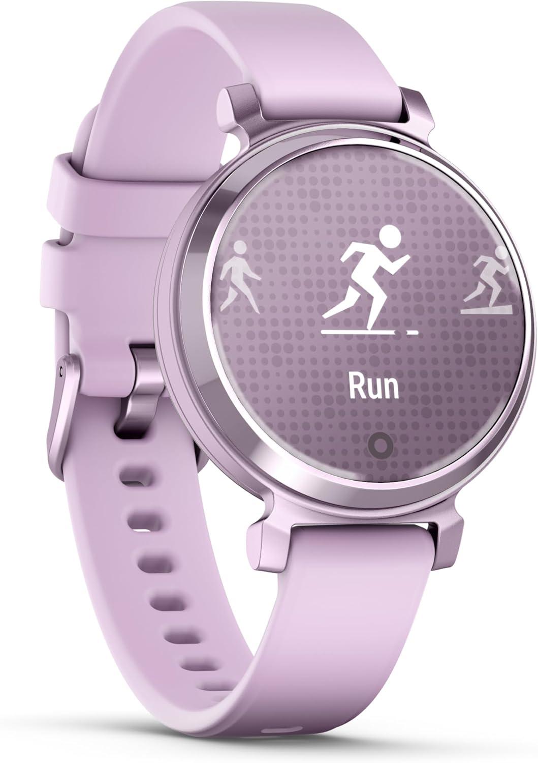 imageGarmin Lily 2 Small and Stylish Smartwatch Hidden Display Patterned Lens Up to 5 Days Battery Life CoconutLilac