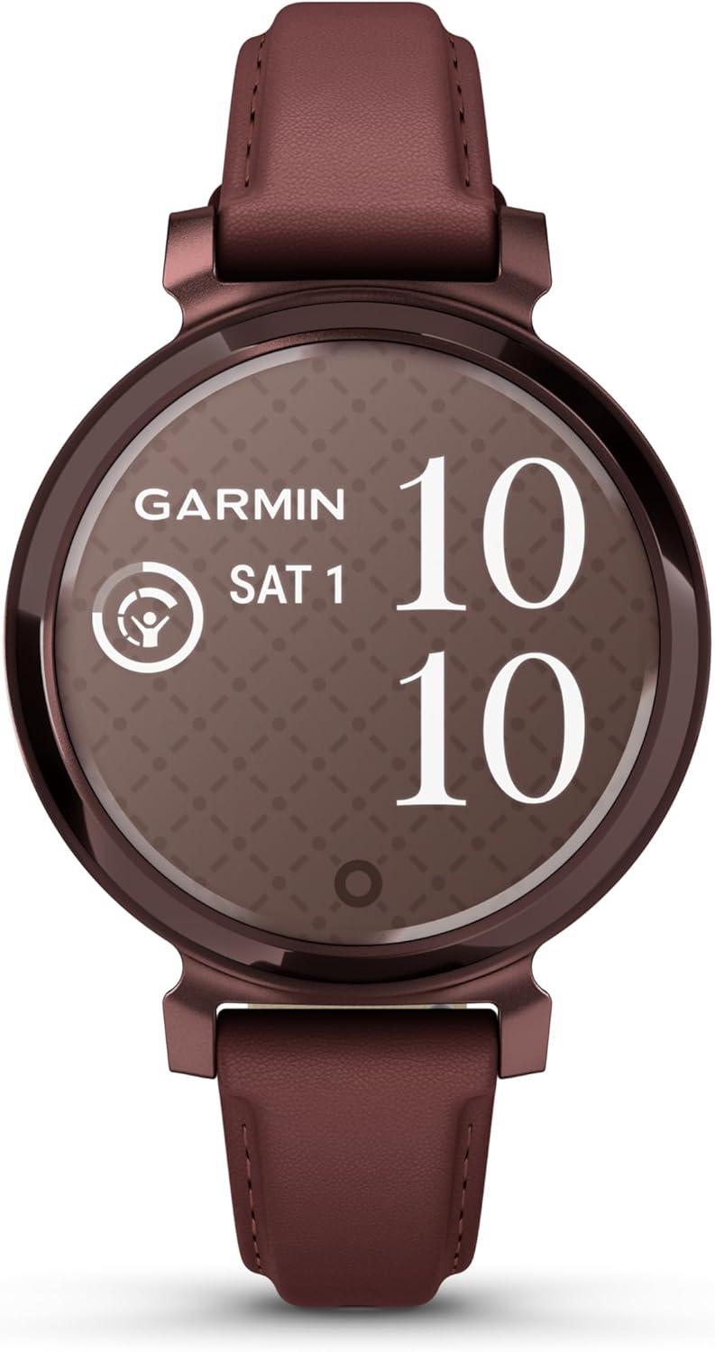 imageGarmin Lily 2 Small and Stylish Smartwatch Hidden Display Patterned Lens Up to 5 Days Battery Life CoconutMulberry