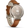imageGarmin Lily 2 Small and Stylish Smartwatch Hidden Display Patterned Lens Up to 5 Days Battery Life CoconutTan