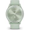 imageGarmin vivomove Sport Hybrid Smartwatch Health and Wellness Features Touchscreen BlackCool MintSilver