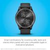 imageGarmin vvomove Trend Stylish Hybrid Smartwatch LongLasting Battery Life Dynamic Watch Hands and Touchscreen Display BlackBlack