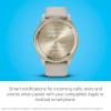 imageGarmin vvomove Trend Stylish Hybrid Smartwatch LongLasting Battery Life Dynamic Watch Hands and Touchscreen Display BlackFrench Gray