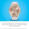 imageGarmin vvomove Trend Stylish Hybrid Smartwatch LongLasting Battery Life Dynamic Watch Hands and Touchscreen Display BlackIvory