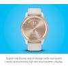 imageGarmin vvomove Trend Stylish Hybrid Smartwatch LongLasting Battery Life Dynamic Watch Hands and Touchscreen Display BlackIvory
