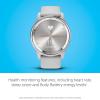imageGarmin vvomove Trend Stylish Hybrid Smartwatch LongLasting Battery Life Dynamic Watch Hands and Touchscreen Display BlackMist Gray
