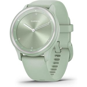 imageGarmin vivomove Sport Hybrid Smartwatch Health and Wellness Features Touchscreen BlackCool MintSilver