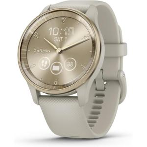 imageGarmin vvomove Trend Stylish Hybrid Smartwatch LongLasting Battery Life Dynamic Watch Hands and Touchscreen Display BlackFrench Gray