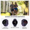 imageGarmin Forerunner 570 42mm Advanced GPS Running and Triathlon Smartwatch AMOLED Display Training and Recovery Features Raspberry Aluminum with Translucent BoneMango BandIndigo Purple