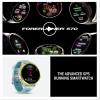 imageGarmin Forerunner 570 42mm Advanced GPS Running and Triathlon Smartwatch AMOLED Display Training and Recovery Features Raspberry Aluminum with Translucent BoneMango BandAmp Yellow with Whitestone
