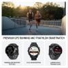 imageGarmin Forerunner 970 Premium GPS Running and Triathlon Smartwatch AMOLED Display Builtin LED Flashlight Carbon Gray DLC Titanium with Black Case and BlackTranslucent Whitestone BandBlack