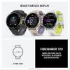 imageGarmin Forerunner 970 Premium GPS Running and Triathlon Smartwatch AMOLED Display Builtin LED Flashlight Carbon Gray DLC Titanium with Black Case and BlackTranslucent Whitestone BandPurple