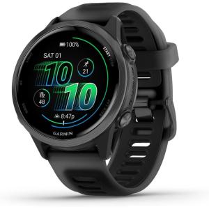 imageGarmin Forerunner 570 42mm Advanced GPS Running and Triathlon Smartwatch AMOLED Display Training and Recovery Features Raspberry Aluminum with Translucent BoneMango BandSlate with Black Band