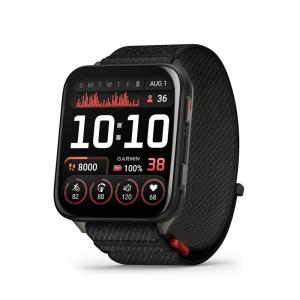 imageGarmin Venu X1 Thin and Lightweight GPS Smartwatch AMOLED Display Advanced Health and Fitness Features Black with Slate Titanium Caseback and Black ComfortFit Nylon BandBlack