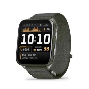imageGarmin Venu X1 Thin and Lightweight GPS Smartwatch AMOLED Display Advanced Health and Fitness Features Black with Slate Titanium Caseback and Black ComfortFit Nylon BandMoss