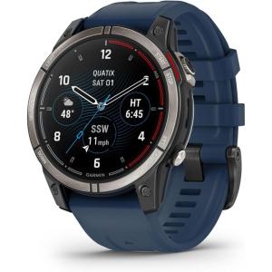 imageGarmin quatix 7 Standard Edition Marine GPS Smartwatch Tide Changes and Anchor Drag Alerts Waypoint MarkingPro Premium