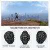 imageGarmin Instinct Crossover AMOLED Rugged Hybrid GPS Smartwatch with Analog Watch Hands and Bright AMOLED Display BronzeSunburst with Cocoa Silicone BandBlack