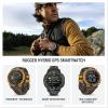 imageGarmin Instinct Crossover AMOLED Rugged Hybrid GPS Smartwatch with Analog Watch Hands and Bright AMOLED Display BronzeSunburst with Cocoa Silicone BandCharcoal