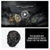 imageGarmin Instinct Crossover AMOLED Rugged Hybrid GPS Smartwatch with Analog Watch Hands and Bright AMOLED Display BronzeSunburst with Cocoa Silicone BandBlack