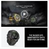 imageGarmin Instinct Crossover AMOLED Rugged Hybrid GPS Smartwatch with Analog Watch Hands and Bright AMOLED Display BronzeSunburst with Cocoa Silicone BandCharcoal