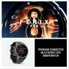 imageGarmin fnix 8 Pro 47mm AMOLED Display Premium Connected Multisport GPS Smartwatch inReach Technology Sapphire Titanium with GraphiteBlack Silicone BandGraphite