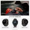 imageGarmin fnix 8 Pro 47mm AMOLED Display Premium Connected Multisport GPS Smartwatch inReach Technology Sapphire Titanium with GraphiteBlack Silicone BandCarbon Gray DLC